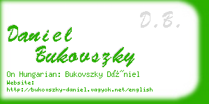 daniel bukovszky business card